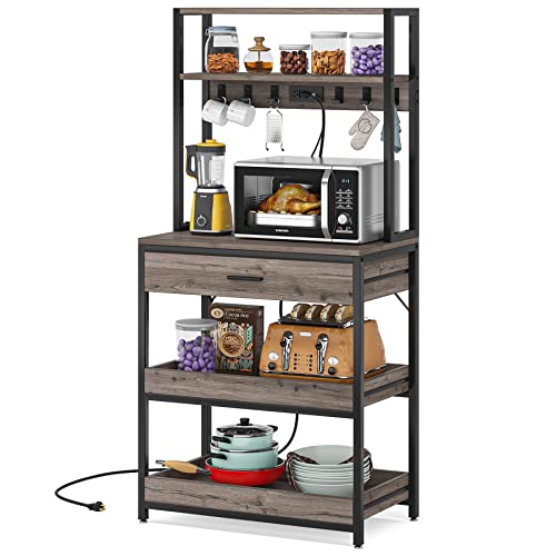 Kitchen Baker’s Rack with Power Outlets