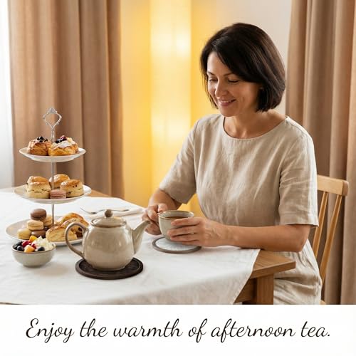 Absorbent Coasters for Drinks with Holder (7 Count)