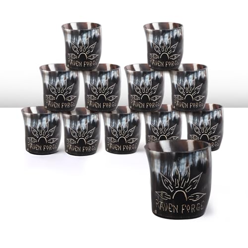 Viking Horn Shot Glasses Set of 12 (12 Count)