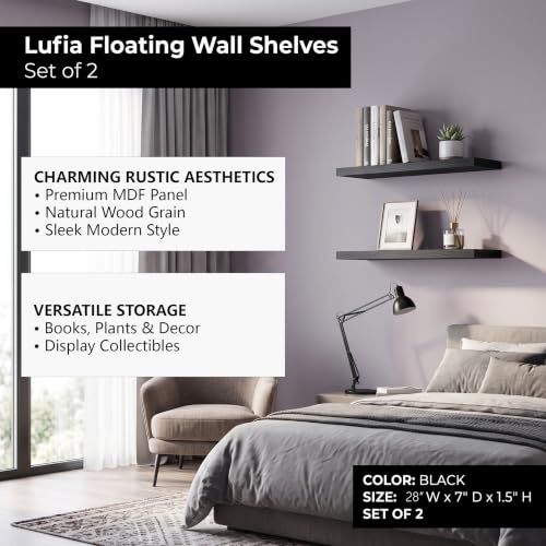 Floating Wall Shelves (2 Count)