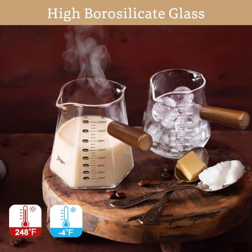 7 oz Glass Measuring Cup with Double Spouts