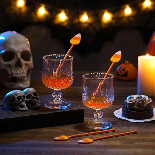 30 Pcs Halloween Swizzle Sticks Popcorn Fall Drink Stirrers
