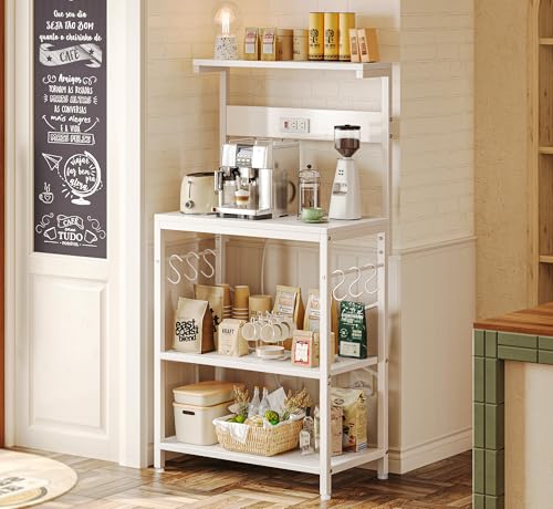 Kitchen Bakers Rack with Power Outlet