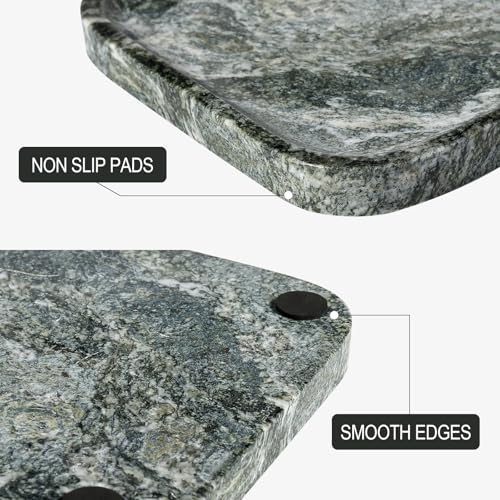 Marble Tray 12"x8" Natural Marble Vanity Tray for Countertop Bathroom Kitchen Dresser