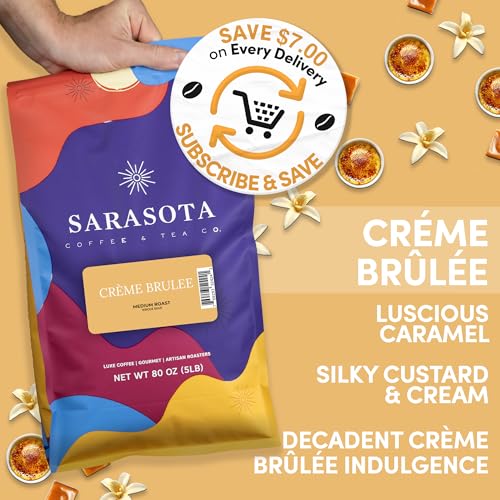 Sarasota Coffee Whole Bean Creme Brulee (80 Ounce)