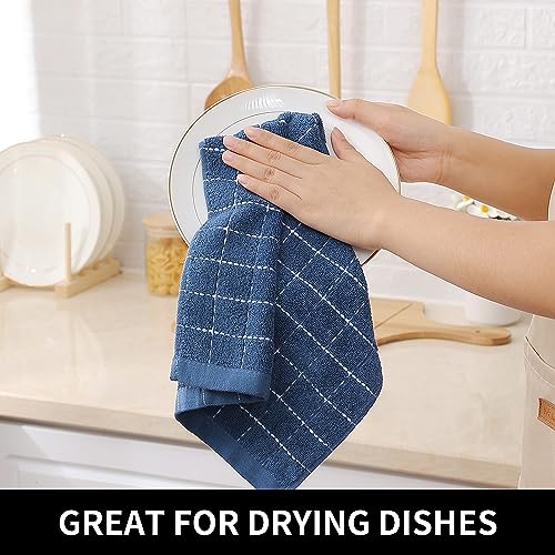 100% Cotton Terry Kitchen Dish Cloths (18 Count)