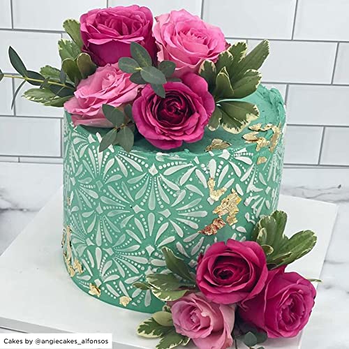 Cake Decorating Stencil for Tall Buttercream Cake