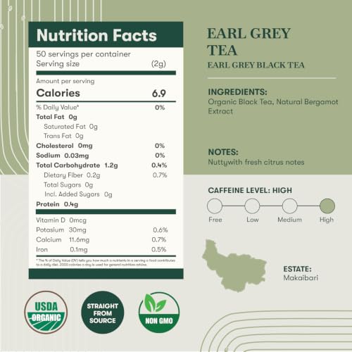 Estates Garo Hills Earl Grey Tea 100gm Tin (3.5274 Ounce)