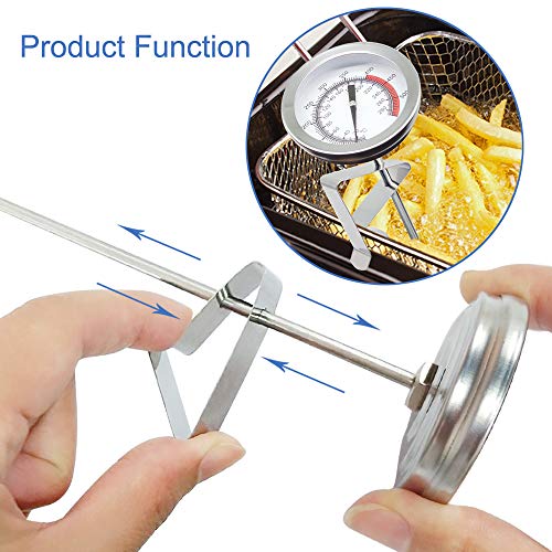 15“ turkey fryer thermometer with pot clip (2 Count)