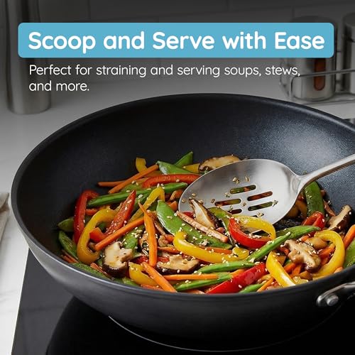 Stainless Steel Slotted Cooking Spoon
