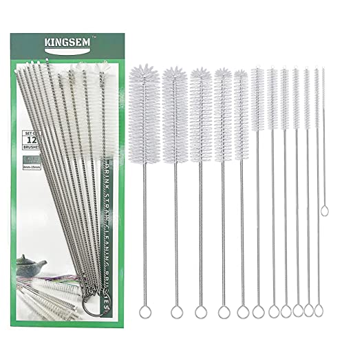 12 PCS Straw Cleaner Brush kit with 2mm