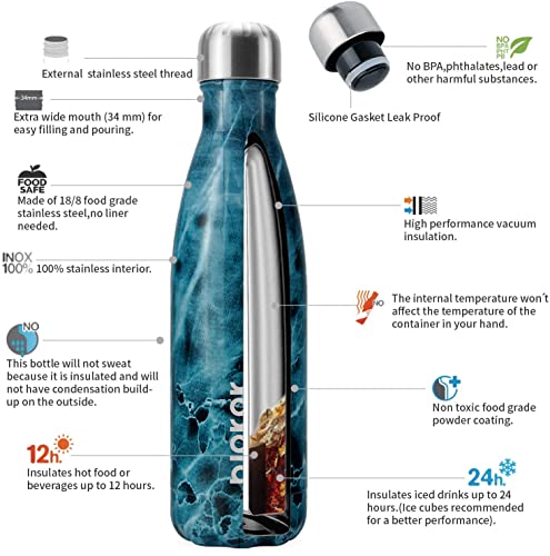 17 oz Small Insulated Water Bottle