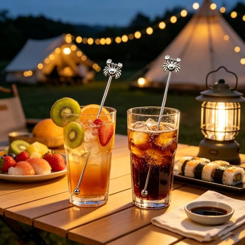 6 Pcs 7.5'' Metal Stir Sticks