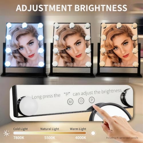 Makeup Vanity Mirror with Lights (9 Count)