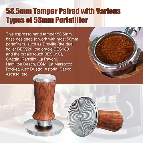 Spring Loaded Espresso Hand Tamper Fits 58mm Standard Portafilter