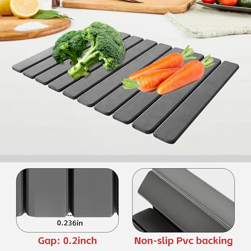 Stone Drying Mat For Kitchen Counter 24"x16" Foldable Super Absorbent Non