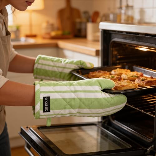 Oven Mitts Heat Resistant Kitchen Gloves (2 Count)