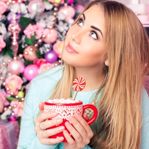 120 Pcs Christmas Coffee Stirrers Wooden Stir Sticks