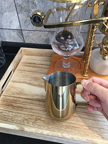 Milk Frothing Pitcher 12oz Stainless Steel Perfect for Latte Art