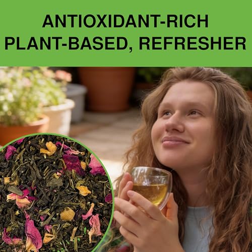 Lychee Rose Green Tea Loose Leaf (3.53 Ounce)