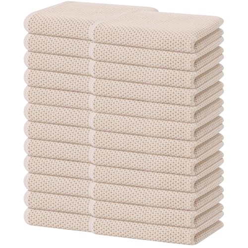 100% Cotton Waffle Weave Kitchen Dish Towels 24 (24 Count)