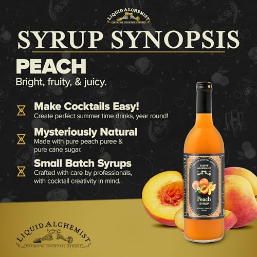 Peach Syrup for Cocktails (25.4 Fl Oz)
