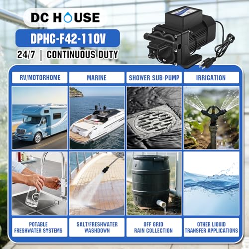 110V Brushless Water Booster Transfer Pump