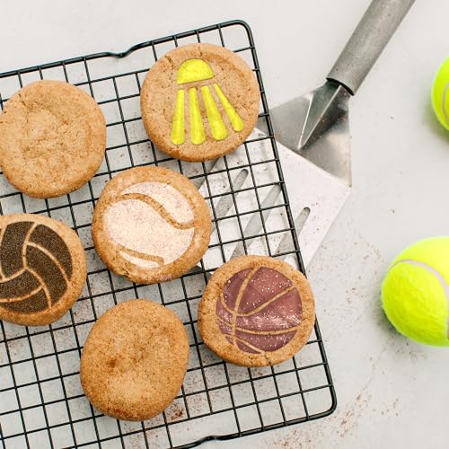 Coffee Stencils and Cookies Decoration 14Pcs 2.8”x2.8” and 4.3”x4.3”