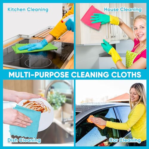 Microfiber Cleaning Cloth Bulk (100 Count)