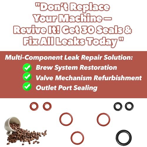30 Pcs Silicone O Ring Kit Compatible with Saeco & Gaggia Coffee Machine (30 Count)