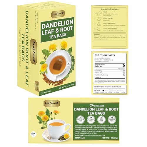 Dandelion Root & Leaf Tea Bags (120 Count)