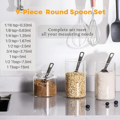 23 Pcs Stainless Steel Measuring Spoons Set with Leveler (23 Count)