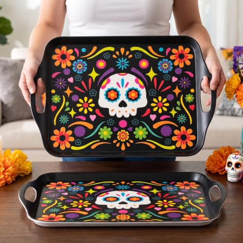 2 Pack Dia de Los Muertos Serving Trays (2 Count)