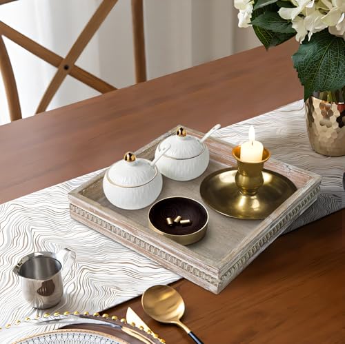 Square Wood Serving Tray