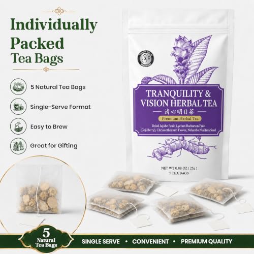 Tranquility Relaxation & Sleep Support Traditional Chinese Herbal Tea for Modern Wellness