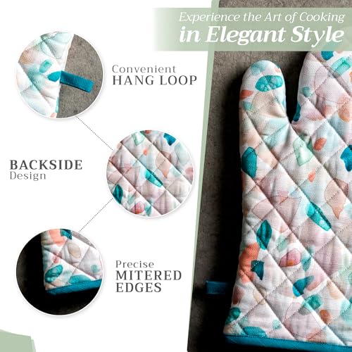 100% Cotton Oven Mitt & Pot Holder Set (2 Count)