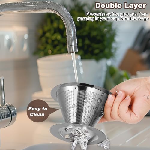 Upgraded Pour Over Coffee Filter (100 Count)