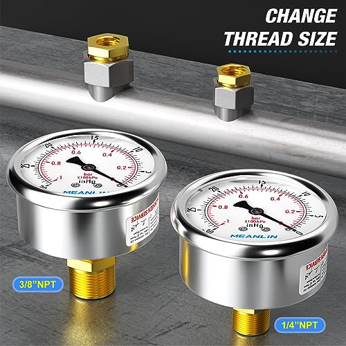 30inHG~0Psi Stainless Steel 1