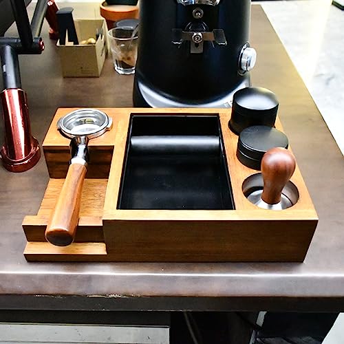 13.4'' Large Espresso Knock Box and Tamping Station