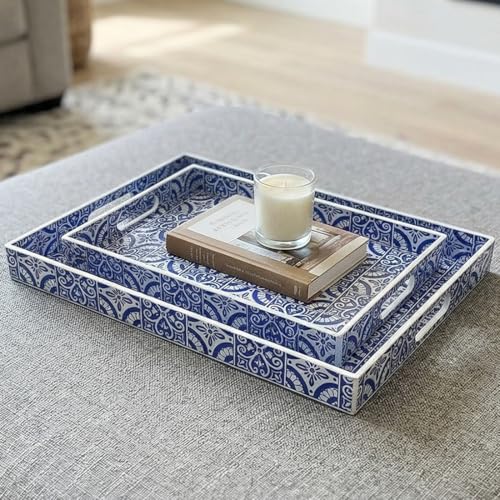 2 Pack Serving Tray with Handles (2 Count)