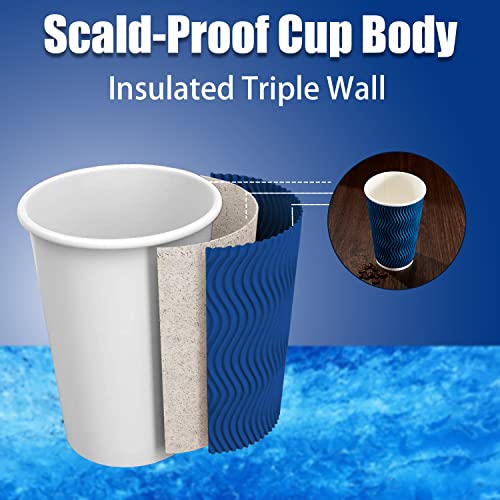 16 oz Coffee Cups 90 Pack (90 Count)