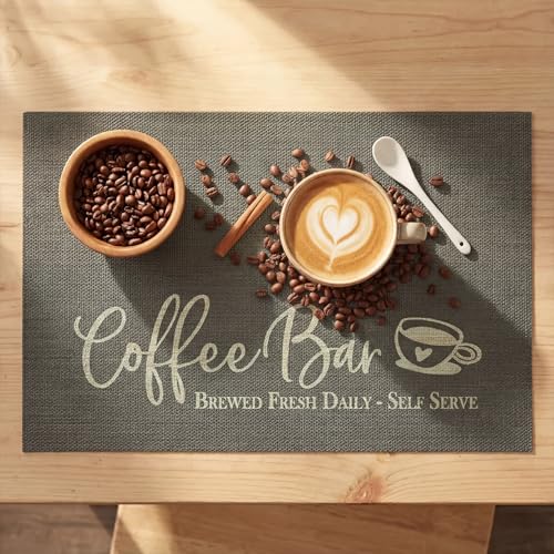 Coffee Bar Mat Set of 2 (2 Count)
