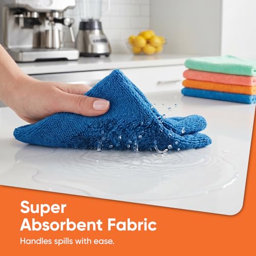 Microfiber Squeegee Mopping Towel Extra Large Miracle Cloth Streak Free Floor Cloth 20x30 House (10 Count)