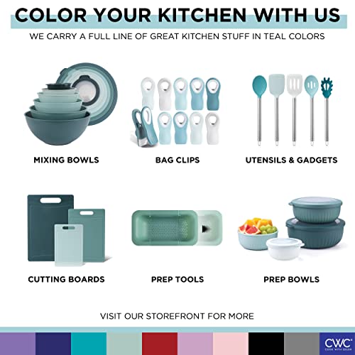 4pc Plastic Mixing Bowl Set with Lids