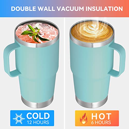 20 oz Insulated Travel Coffee Mugs Set of 6 (6 Count)