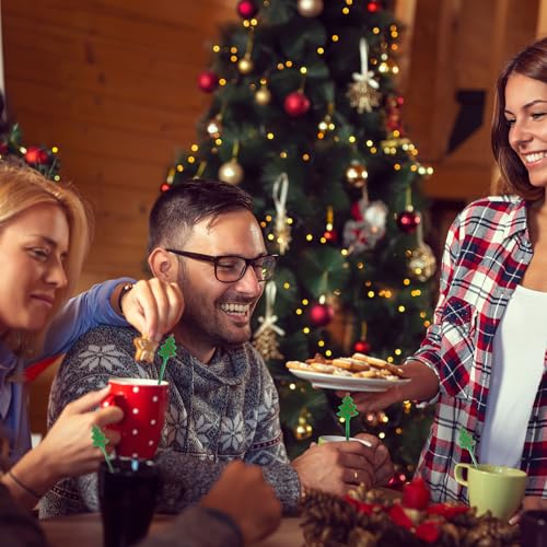 30 Pcs Christmas Drink Stirrers Christmas Tree Stir Sticks (30 Count)