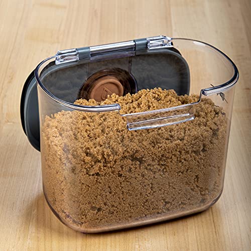 International ProKeeper+ Clear Plastic Airtight Food Baker's Kitchen Storage Organization Container Canister Set with Magnetic Accessories (2 Count)
