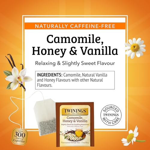 Camomile Honey & Vanilla Herbal Tea Individually Wrapped Bags (100 Count)