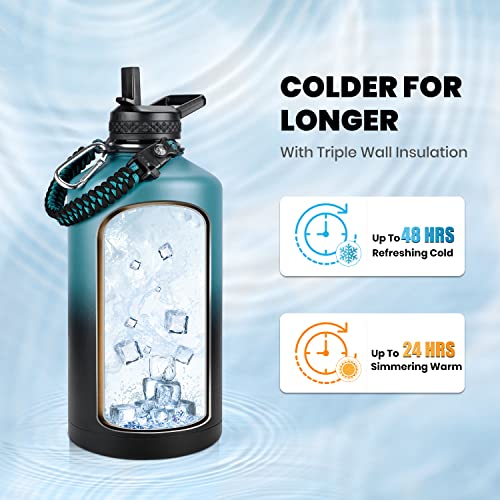 One Gallon Water Bottle Insulated 128 oz