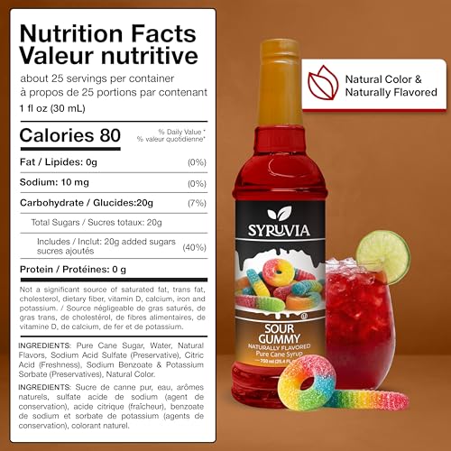 Sour Gummy Syrup (25.4 Fl Oz)